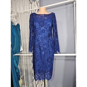 Jasmine Cobalt Lace Mother's Dress for Wedding, Size 10